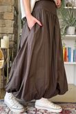 Paloma Bubble Hem Midi Skirt Choc Chip